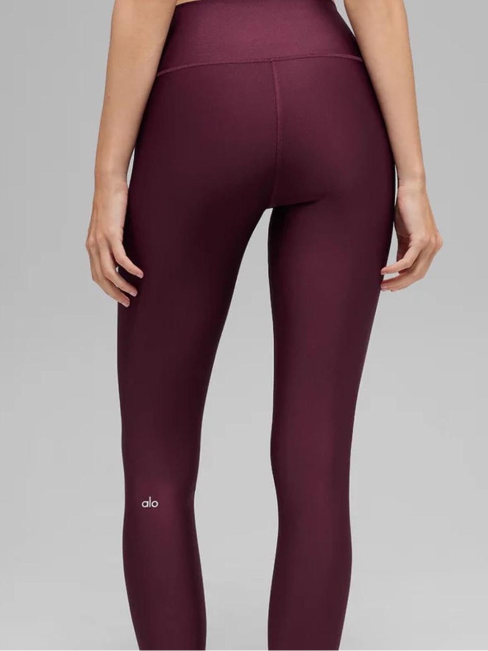 ALO Yoga High-Waist Burgundy Leggings